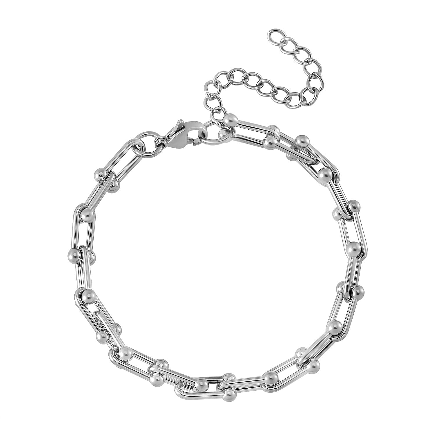 DOD- Designer Inspired Hardware Bracelet (Size - 7.5 ) white