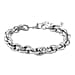 Close Out Deal- Chunky Prince of Wales Bracelet With Lobster Clasp (Size - 7.5-2 EXT) in Silver Tone