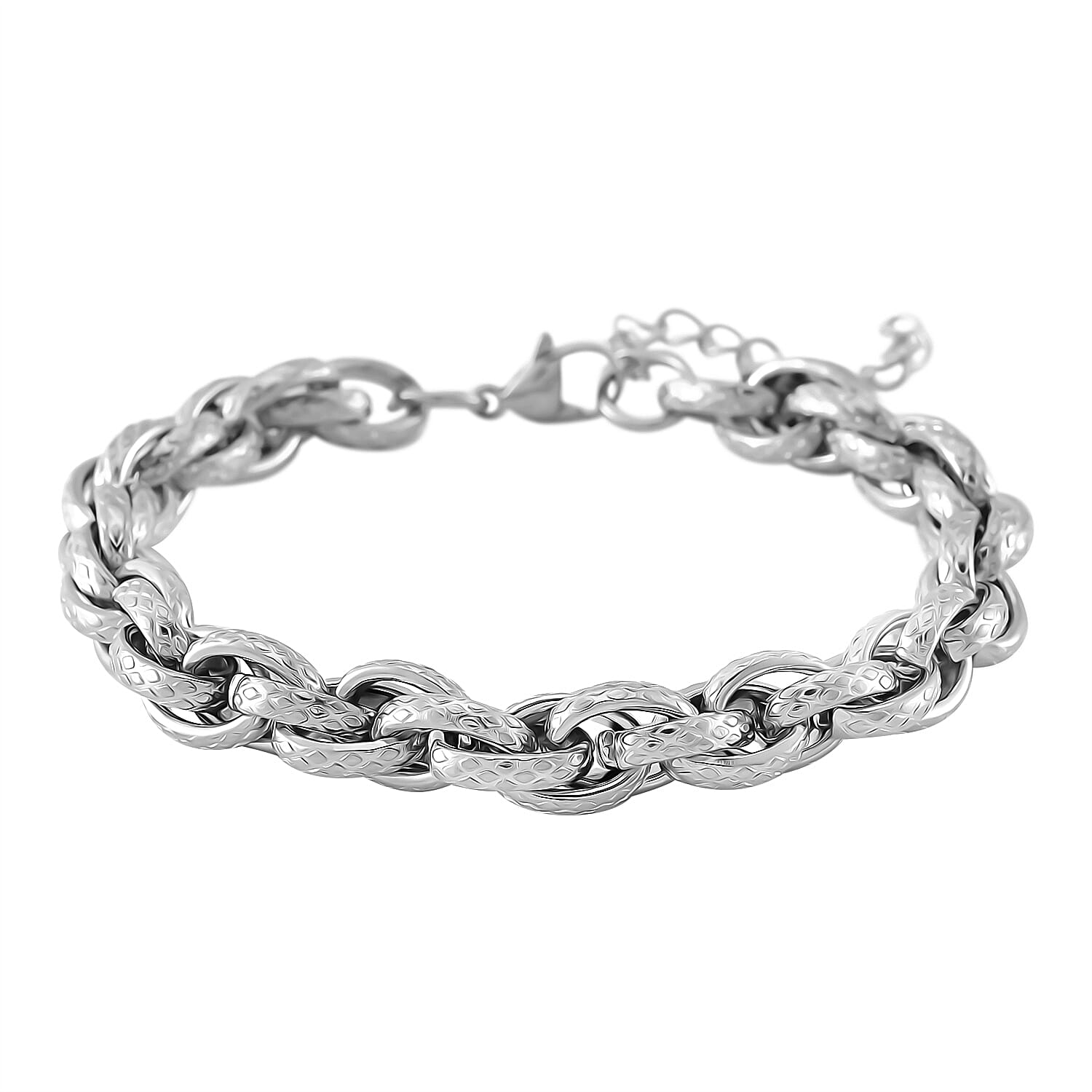 Close Out Deal- Bracelet With Lobster Clasp (Size - 7.5-2 EXT) White