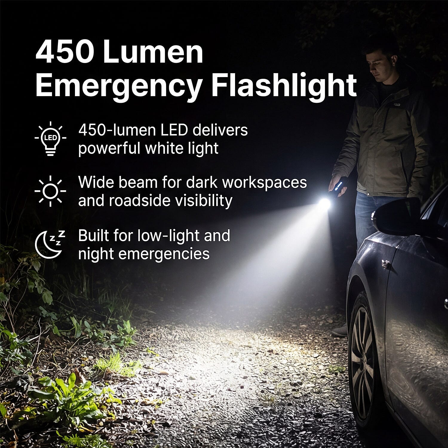 Lowest Ever - MOPHIE Powerstation Go Rugged Powerbank Flashlight Car Jump Starter
