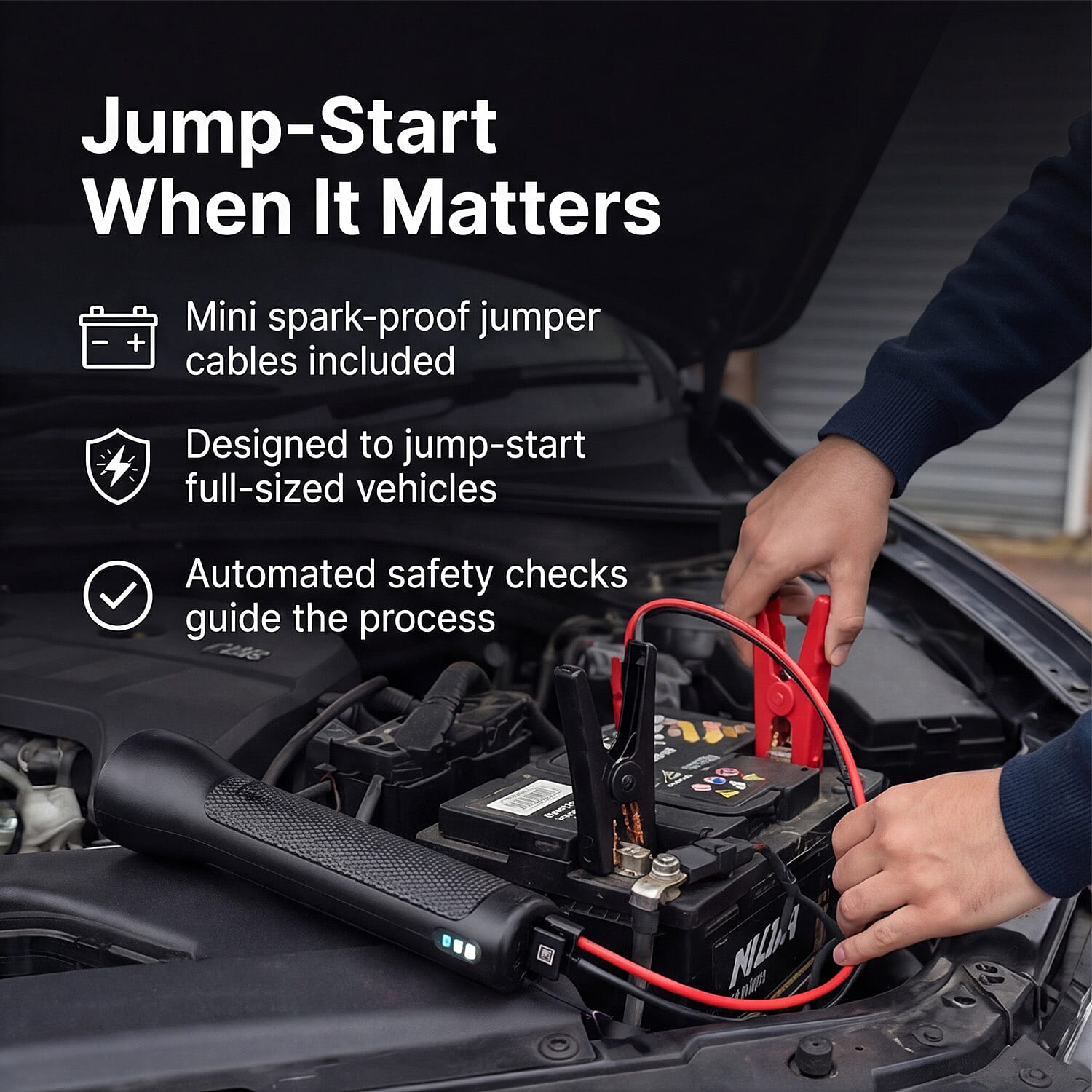 Lowest Ever - MOPHIE Powerstation Go Rugged Powerbank Flashlight Car Jump Starter