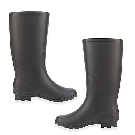 Urban Jacks Ladies WHITEHAVEN Wide Fitting Heeled Boots (Size 4) - Black