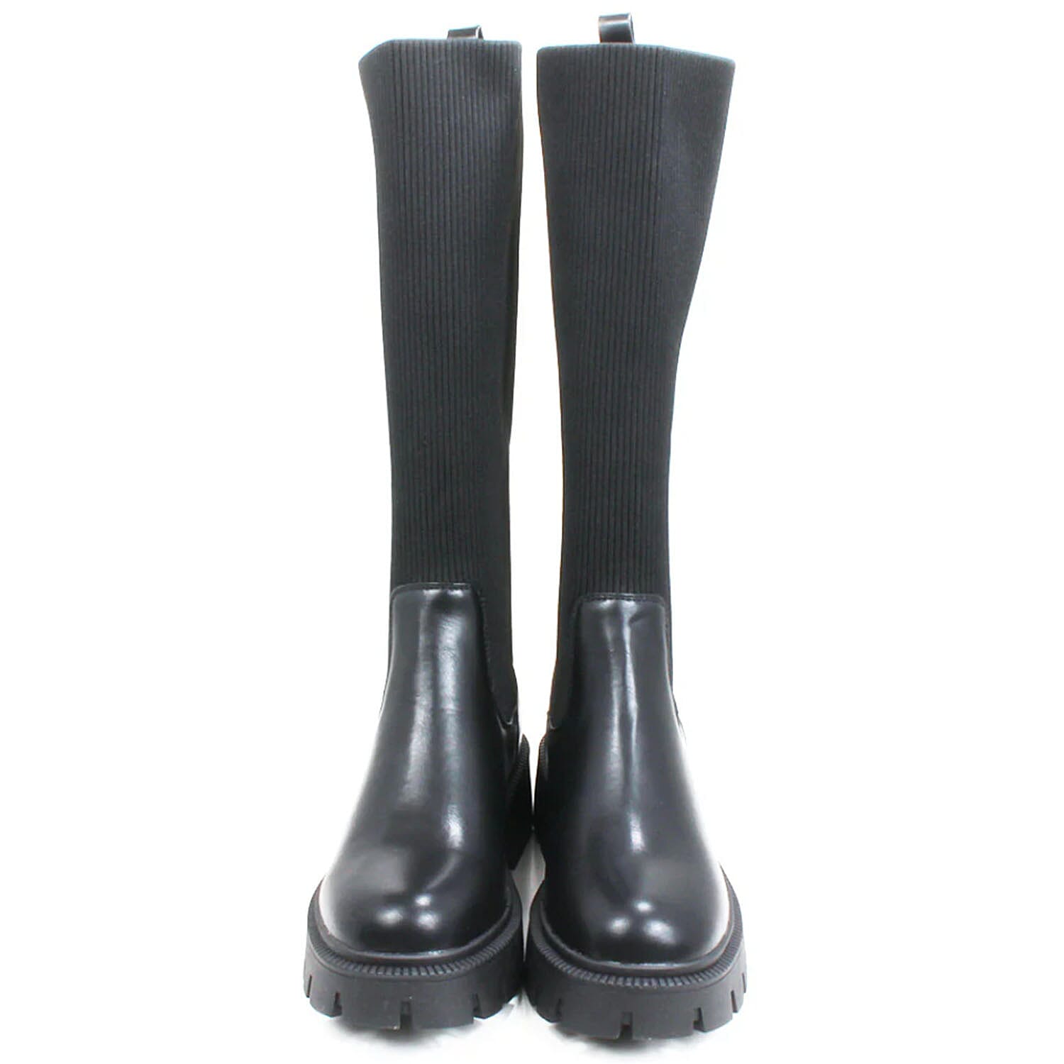 Emma Lisa Ladies Long Leg Boots (Size 6) - Black