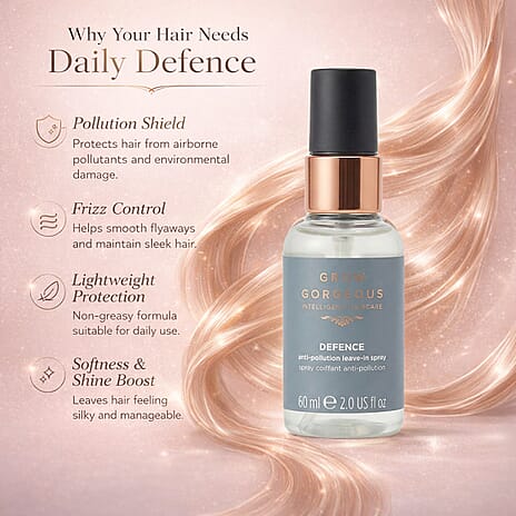 Grow Gorgeous Defence Anti-Pollution Leave in Spray - 60ml