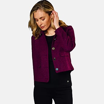 https://tjcuk.sirv.com/Products/79/6/7968105/Emreco-Classic-Collar-Cropped-Boucle-Jacket-Berry_7968105_2.jpg?w=342&h=342