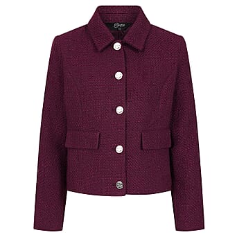 https://tjcuk.sirv.com/Products/79/6/7968105/Emreco-Classic-Collar-Cropped-Boucle-Jacket-Berry_7968105_3.jpg?w=342&h=342