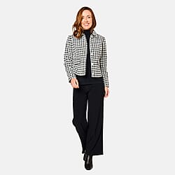 Emreco Classic Collar Cropped Boucle Jacket