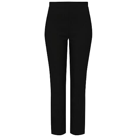 Emreco Fleece Lined Pull On Bengaline Pant-Trouser - Black