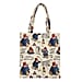 Signare Paddington Woven Flat Tote Bag - Light Blue