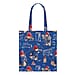 Signare Paddington Woven Flat Tote Bag - Light Blue