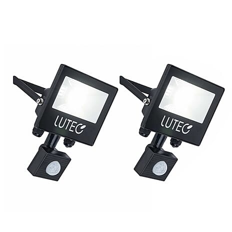 Lutec Tec10 Pir Hard Wired Low Glare Louvre Wall Light Integrated LED IP65 - 900 LUMEN