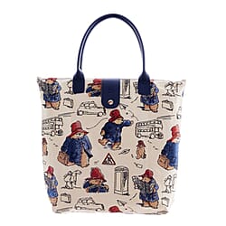 Signare Tapestry Paddington Bear Woven Foldable Tote Bag