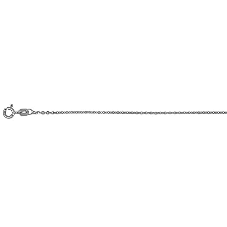 Italian Close Out - Rhodium Overlay Sterling Silver Brillantina Necklace (Size - 18) With Lobster Clasp