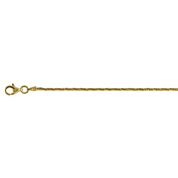 Rope Chain (Size - 18) with Lobster Clasp in Rose Gold Plating Sterling Silver, Silver Wt. 5.55 Gms.