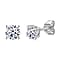 Luxuriant Diamond 1 Ct. Lab Grown Diamond Stud Solitaire Earrings in Yellow Gold Vermeil Sterling Silver