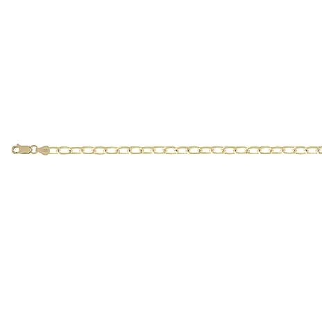 Vicenza Close Out - Yellow Gold Overlay Sterling Silver Cable Necklace (Size - 20) with Lobster Clasp, Silver Wt. 16.11 Gms