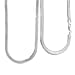 Italian Made - Rhodium Overlay Sterling Silver Stardust Herringbone Necklace (Size - 18) With Lobster Clasp, Silver Wt. 12.71 Gms