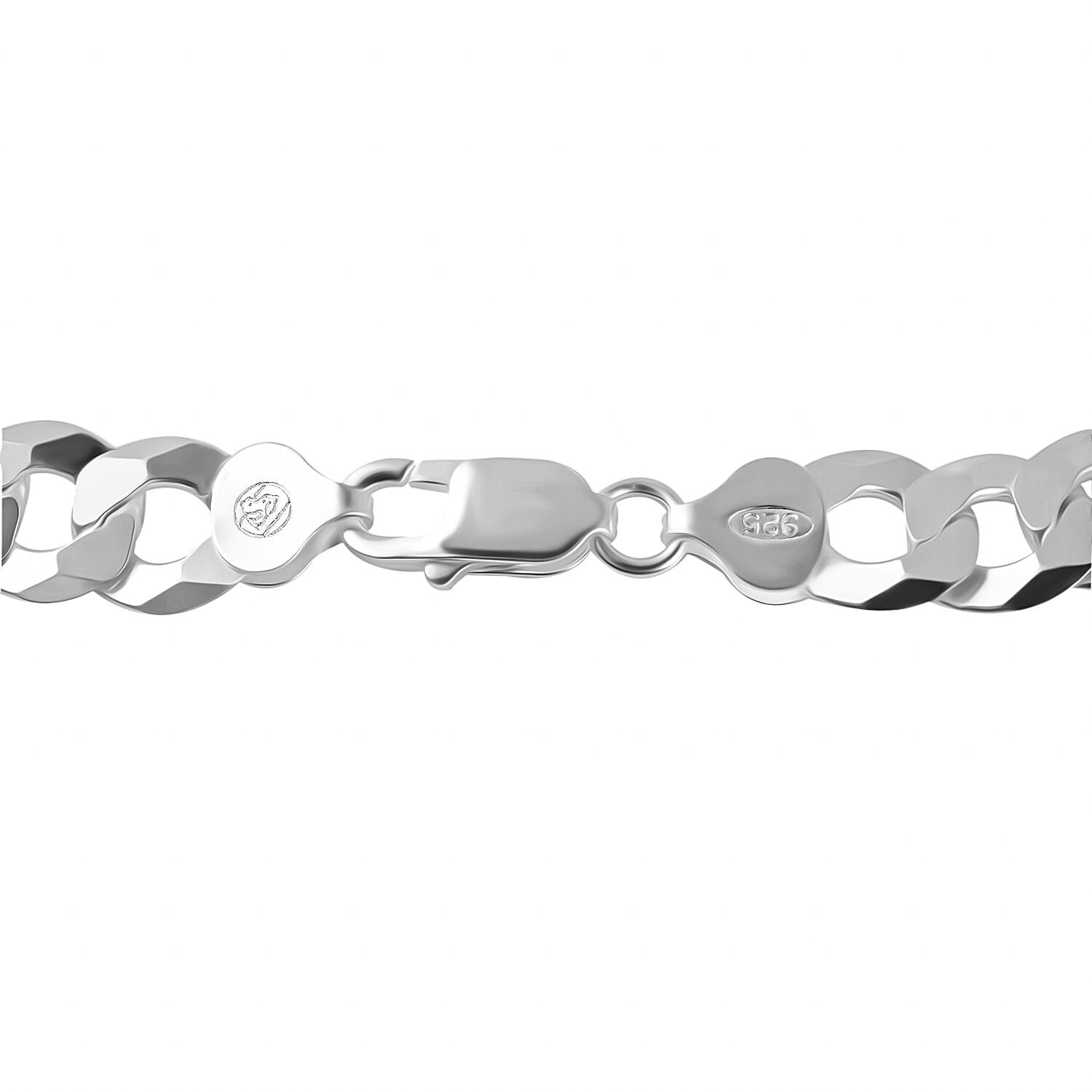 Biggest Close Out - Sterling Silver Curb Bracelet (Size - 8) with Lobster Clasp Silver Wt. 22.00 Gms.