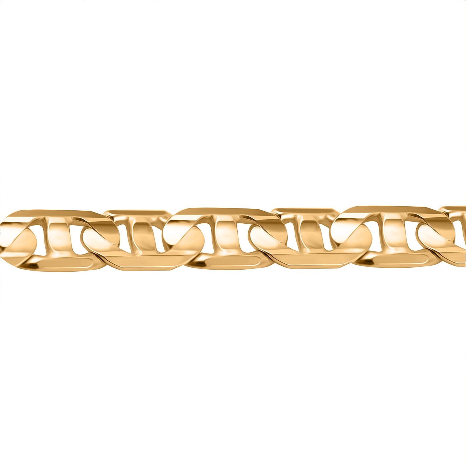 Vicenza Closeout Deal - Anchor Bracelet (Size - 7.5) With Lobster Clasp in Gold Overlay Sterling Silver