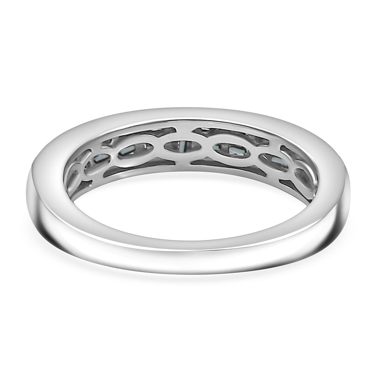 Diamond Band Ring in Sterling Silver