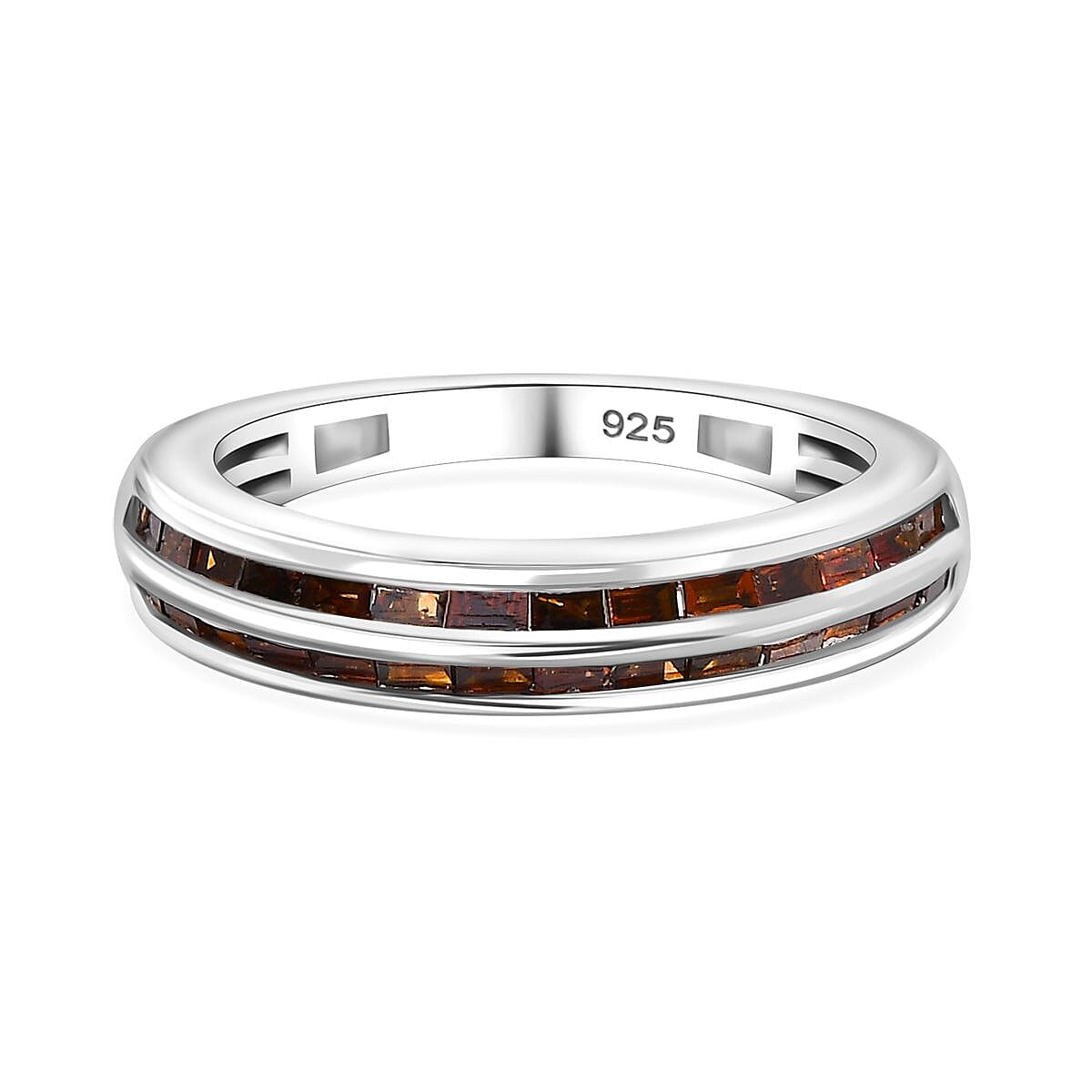 Diamond Band Ring in Sterling Silver