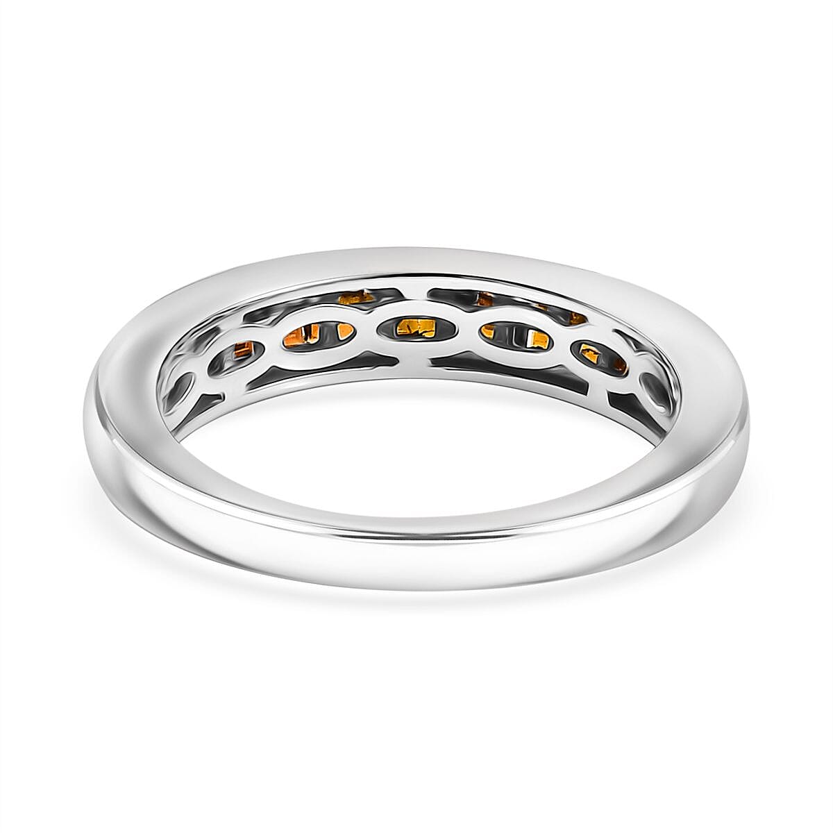 Diamond Band Ring in Sterling Silver