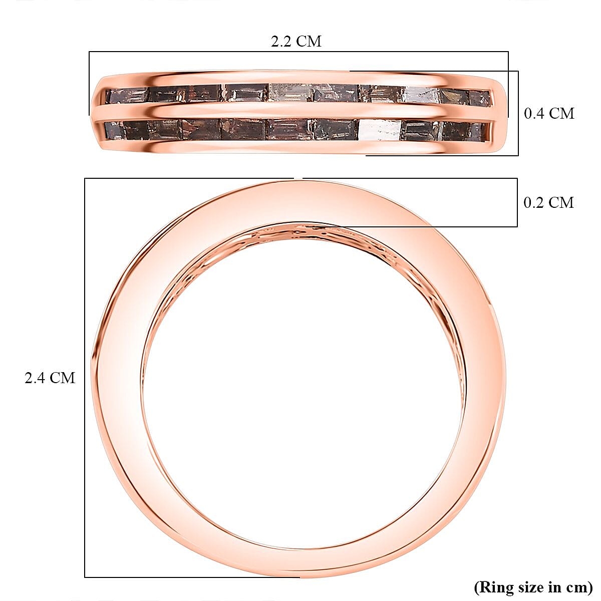 Diamond Band Ring in Sterling Silver