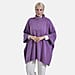 Tamsy Turtle-Neck Half Sleeves Jumper (Size - One Size) - Purple