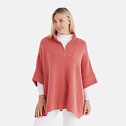 Tamsy Turtleneck Half Sleeve Jumper (Free Size) - Orange