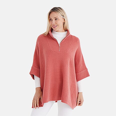 Tamsy Turtleneck Half Sleeve Jumper (Free Size) - Orange