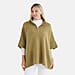 Tamsy Turtleneck Half Sleeve Jumper (One Size) - Green