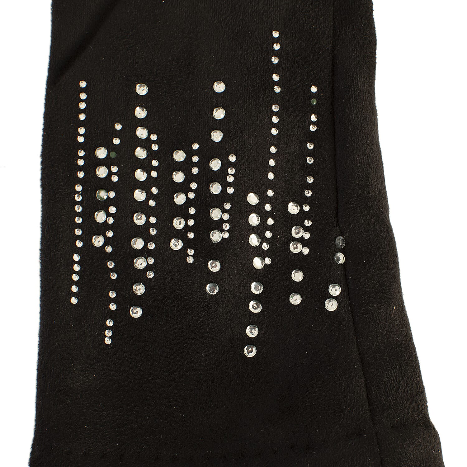 Ladies Studded Gloves - Black