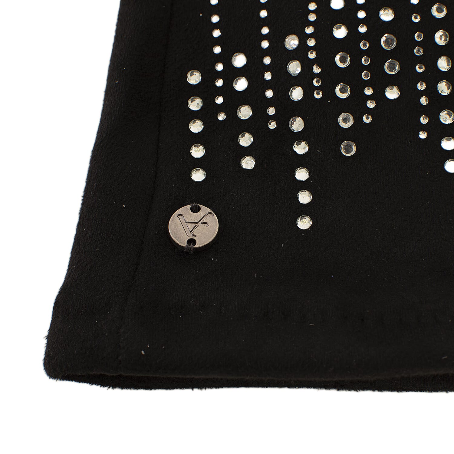 Ladies Studded Gloves - Black