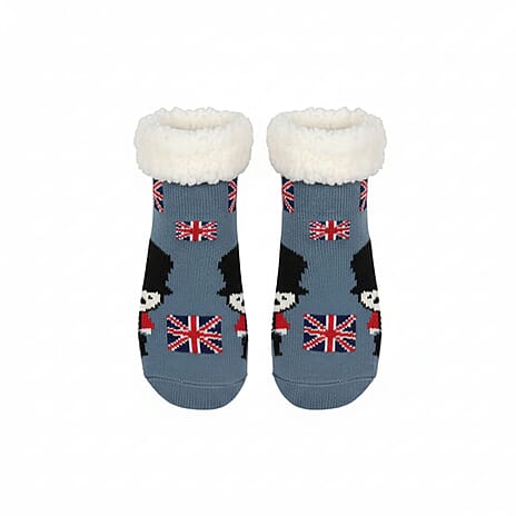 Winter Essential Deal- Cosy Sherpa Socks- Blue