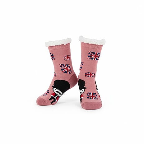 Winter Essential Deal- Cosy Sherpa Socks- Pink