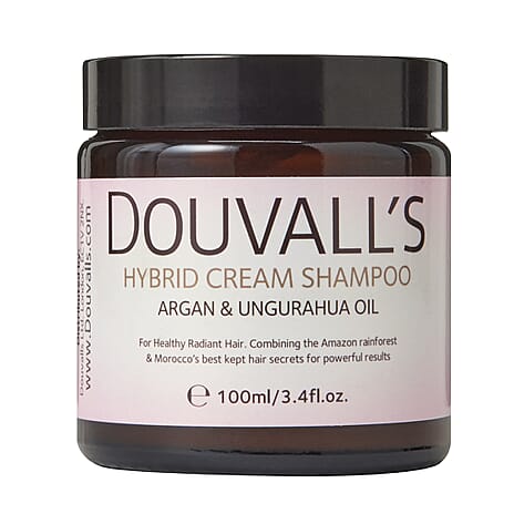 Douvalls Argan Hybrid Cream Shampoo - 100ml with Free Douvall Argan & Ungurahua Conditoner 240ml