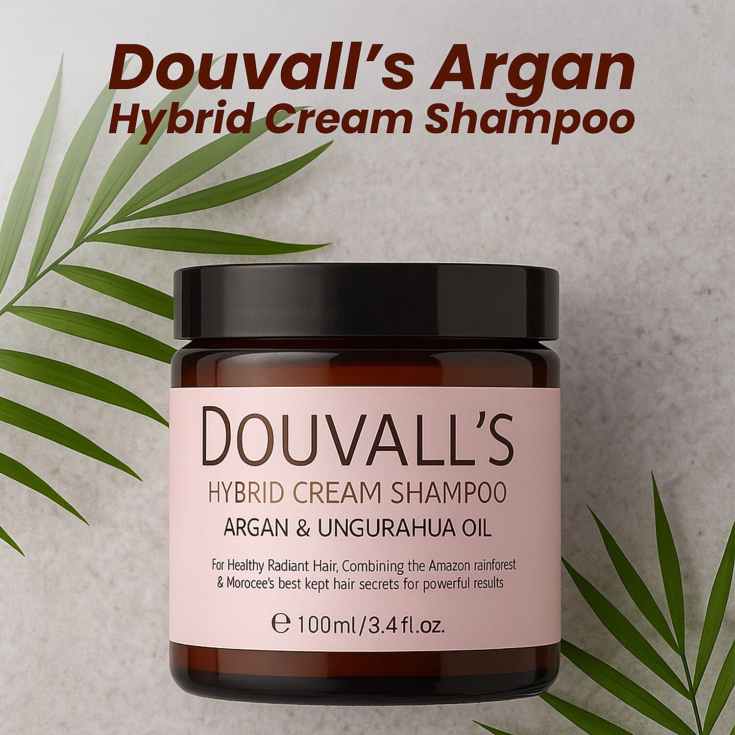 Douvalls Argan Hybrid Cream Shampoo - 100ml