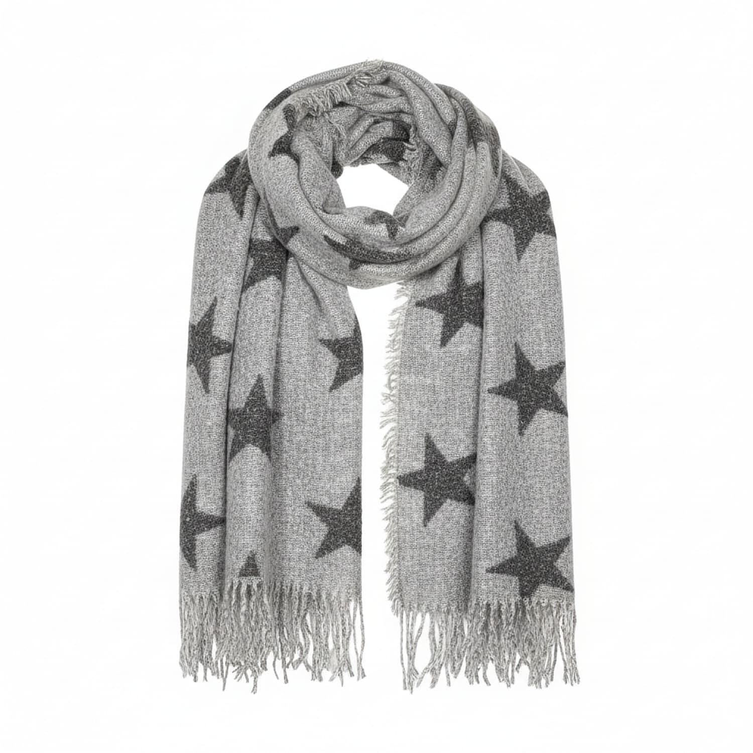 Winter Essential - Soft and cozy Scarf - Silver