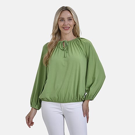 - Maisi Jersey Balloon Top (Size S) - Green