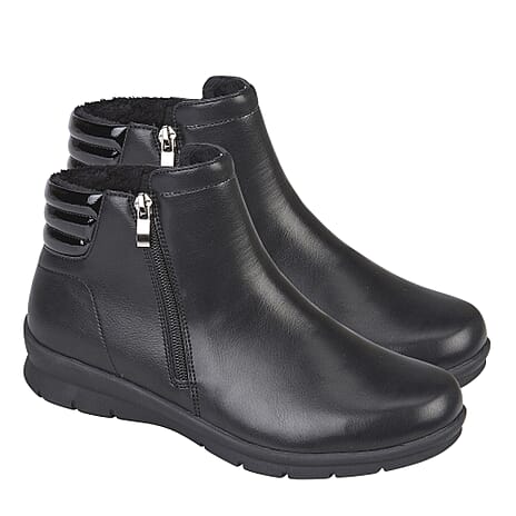 Shoetree Ladies ZENA Comfort Ankle Boots (Size 4) - Black