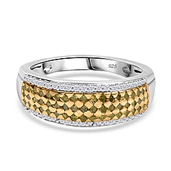 White Diamond Ring in Sterling Silver