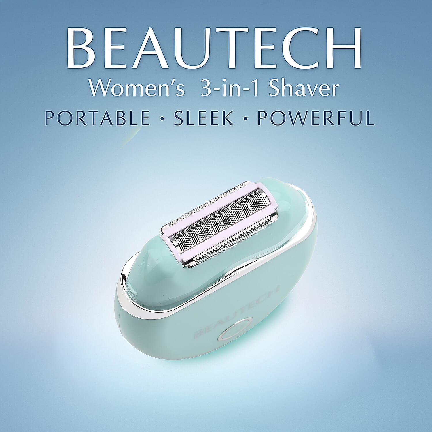 Beautech Womens Portable 3 in 1 shaver with USB Charging - Green