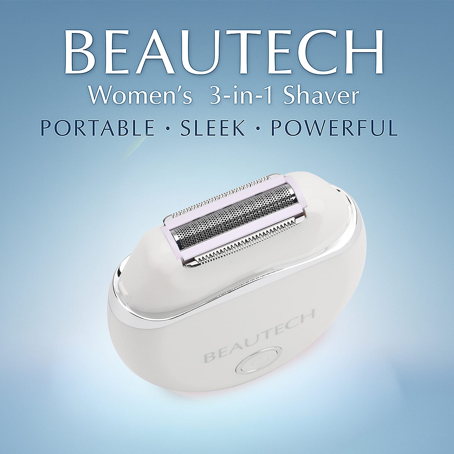 Beautech Womens Portable Shaver with USB Charging - White