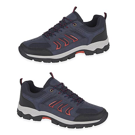 Urban Jacks Mens INGLETON Trek Trainers (Size 7) - Navy