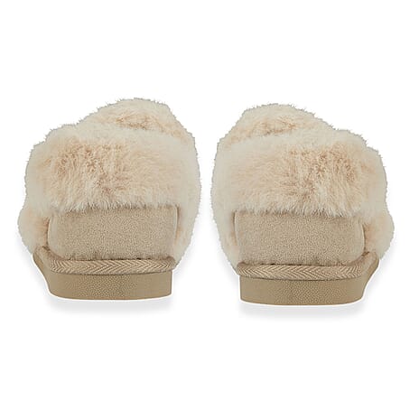 Jo - Joe ELGIN Super Soft Ladies Slippers (Size 5) - Beige