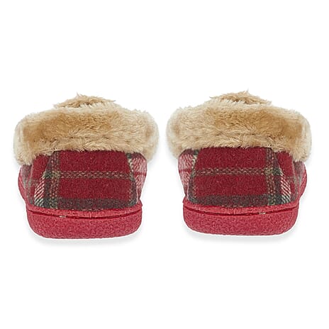 Jo - Joe PITLOCHRY Super Soft Ladies Slippers (Size 4) - Festive Red