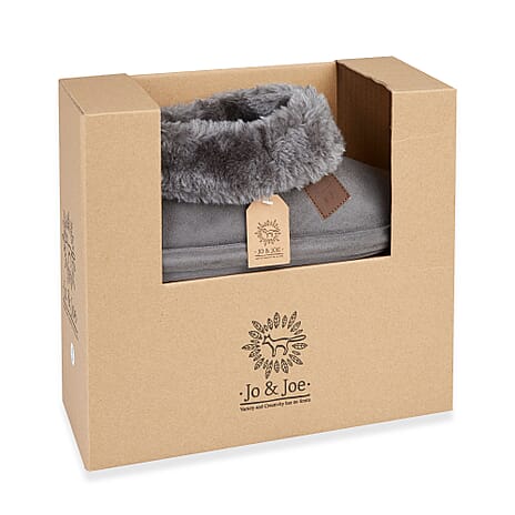 Jo & Joe Ladies Slipper (Size 5) - Charcoal