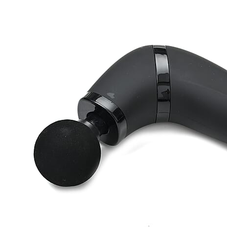 Soulsmart Handheld Percussion Massage Gun with 4 Attachments for Muscle Relaxation - Black
