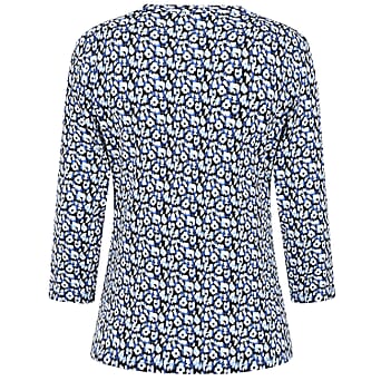 https://tjcuk.sirv.com/Products/79/7/7972376/Emreco-Casual-3-4-Sleeve-V-Neck-Animal-Print-Top-Size-10-Blue-White-Bl_7972376_3.jpg?w=342&h=342