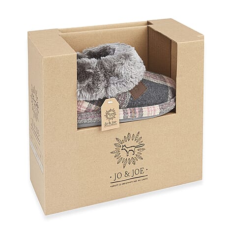 Jo & Joe Ladies Slipper (Size 5) - PEBBLE